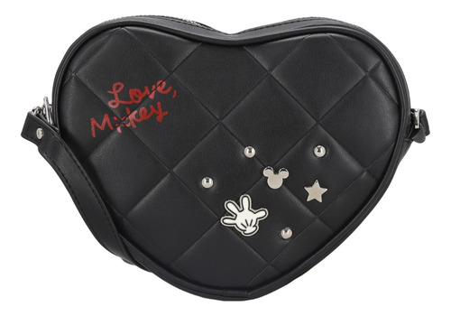 Bolsa Cross Body Mujer Mickey W Capsule Negro Hbhearthy5cw