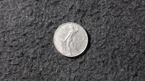 Moeda 50 Liras Pequena Itália (Usado)