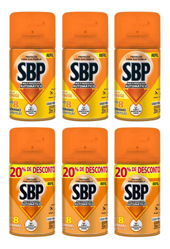 Kit Inseticida Sbp Automático 3un Citronela 3un Tradicional