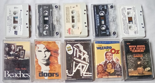 5 Casstte Soundtrack. The Doors, Wizar Of Oz, All Thatt Jazz