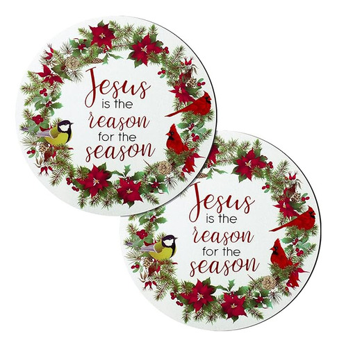 2 Imanes De Navidad Para Automovil Decoracion De Jesus La Ra