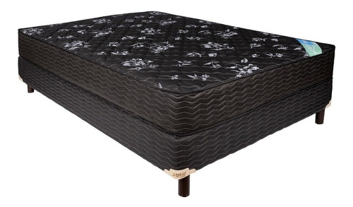 Somier 2p Inducol Imperial + Colchon 140x190 Resortes + Regalo 2 Almohadas