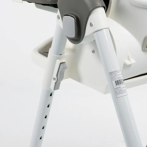 Silla De Comer Bebe Alturas Posiciones Reclinable Con Ruedas 3028 Con Ruedas Gris