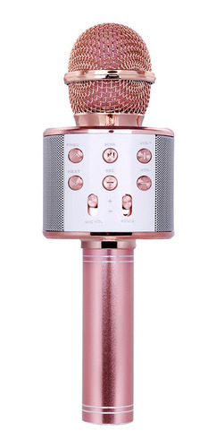 Microfono Inalambrico Karaoke Con Bocina Bluetooth Mp3