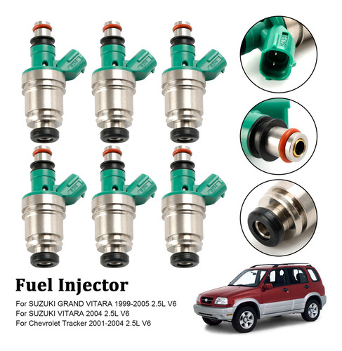6 Inyectores De Combustible Para Suzuki Grand Vitara Tracker