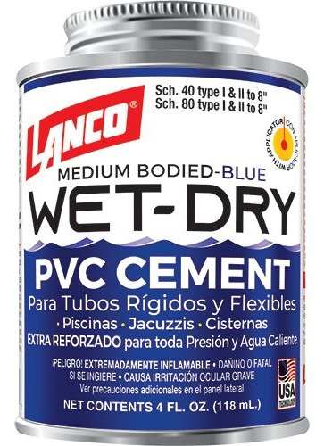 Soldadura Para Conexiones Pvc 118 Ml Agua Fria Y Caliente.