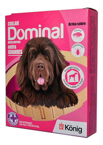 Collar Antipulgas Dominal Perro Extra Grande 40 A 60 Kg