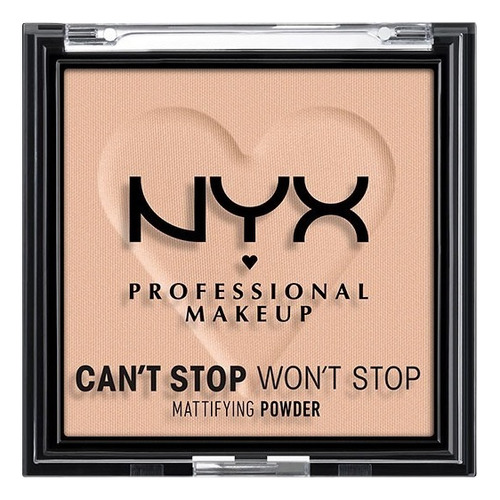 Base de maquillaje en polvo NYX Professional Makeup Can't Stop Won't Stop Setting Mattifying powder Polvo Fijador Nyx Can't Stop Won't Stop Setting Mattifying tono medium