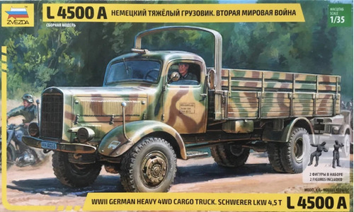 1/35 Zvezda German Truck L4500a Ruedas De Resina Y Fotograba