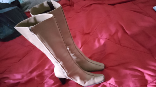 Botas Beige Pasqualini Para Dama N° 38-39 C/nuevas