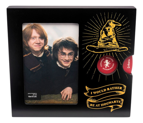 Porta Retrato Roleta Hp Casas Hogwarts - Imaginarium