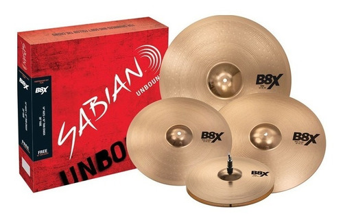 Set Sabian B8x 45003xg Hihat 14 -crashes 16 18 - Ride 20 