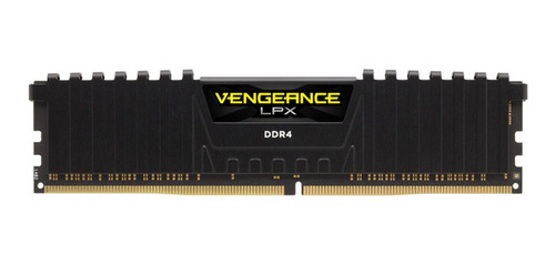 Imagen 1 de 1 de Memoria RAM Vengeance LPX gamer color negro  8GB 1 Corsair CMK8GX4M1D3000C16