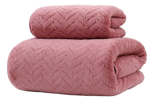 Y Toallas De Baño Completo Grande Coral 140*70cm+75*35cm