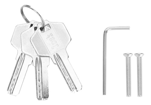 Pestillo De Puerta De Vidrio Cuadrado, Cerradura Simple, Sin