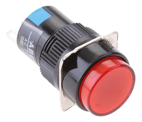 Dc 12v 16mm Luz Enclavamiento 250v 3a Interruptor De Botón