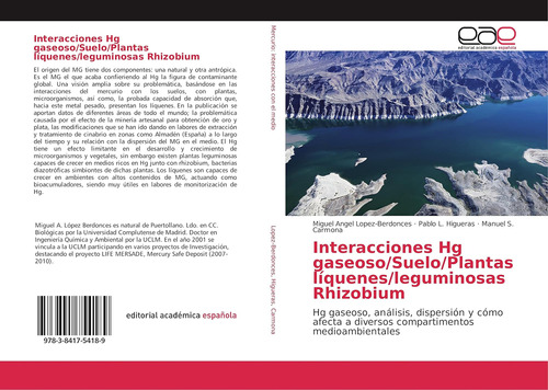 Libro: Interacciones Hg Gaseoso/suelo/plantas Líquenes/legum