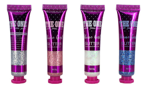 Sombra Glitter Hedybeauty - 3 Piezas