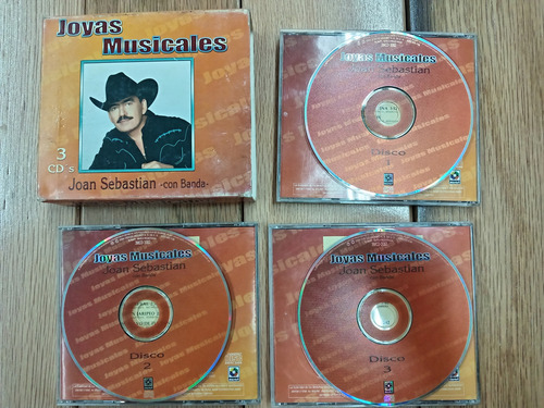 Cd Triple Joan Sebastian Con Banda Joyas Musicales Grupero Estándar (Usado)