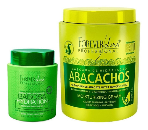 Forever Liss Máscara Abacachos + Máscara Babosa 250g