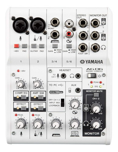 Consola Interfaz Ag06 Yamaha