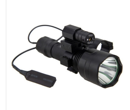Lanterna Tática 5000lm Xm-l T6 Led +interruptor