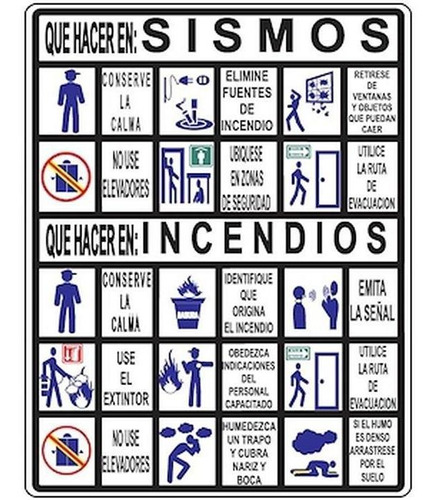 Señalamiento De Instrucciones, Mxpde-010, 60x73 Cm, De Evac