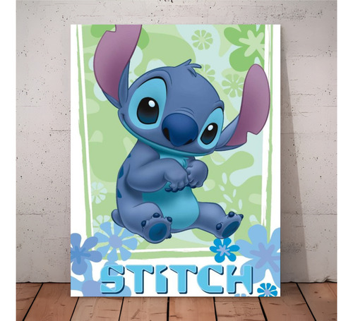 Cuadro Decorativo 30x40 Stitch Rocky Simpsons Dragon B Y Más Stitch Verde
