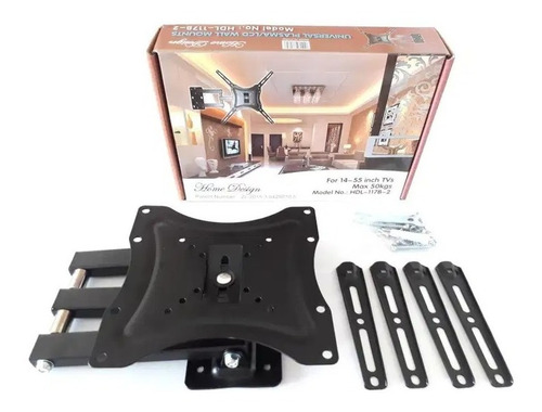 Imagen 7 de 9 de Soporte Extensible Tv Led Doble Brazo 50kg 360 55 Pulgadas