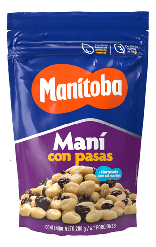 Mani Manitoba Con Pasas X 200g