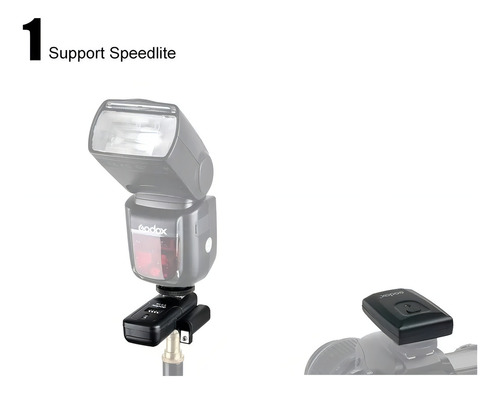 Radio Flash Godox Ct16 Canais Com Transmissor E Receptor Cor Preto