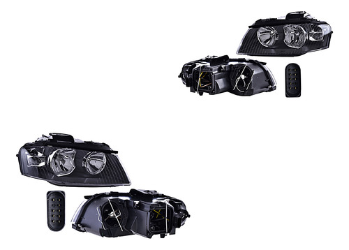 Par Juego Faros Audi A3 2004 - 2005  Qwe