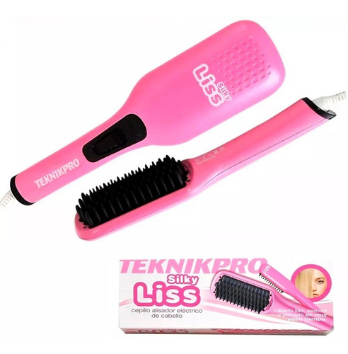 Cepillo Alisador Teknikpro Silky Liss Plancha Planchita Pelo