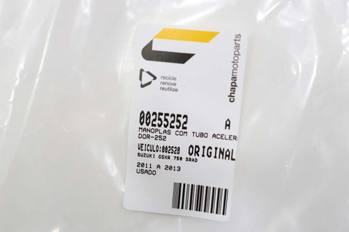 Manoplas Com Tubo Acelerador Suzuki Gsxr 750 Srad 11-13 (252 (Usado)