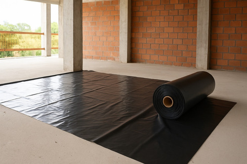 2 Lonas Plásticas Preta 4x100 Metros - Bobinas De 13kg Cada