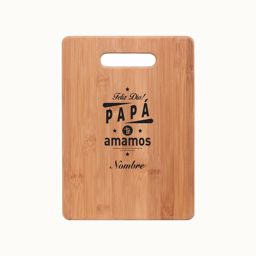 Tabla Bambú Con Diseño (regalo Día Del Padre)