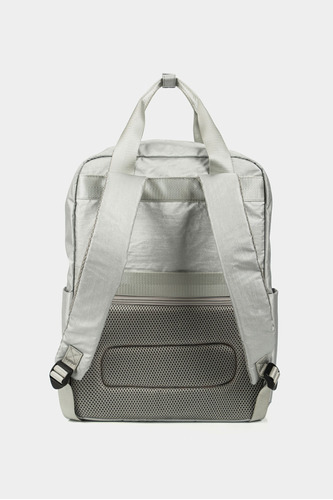 Bolso Tipo Tula Para Hombre Morral En Lona Encerada Color Plateado
