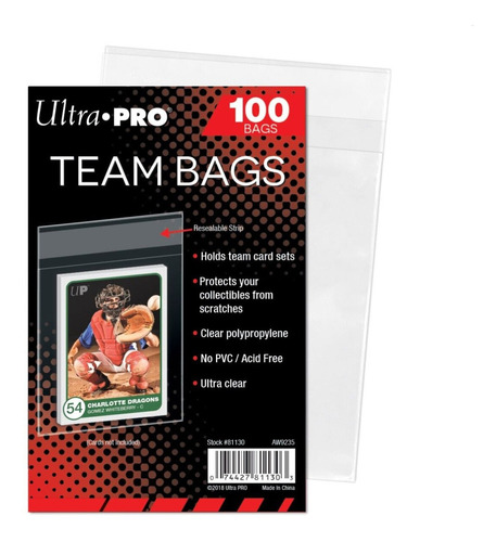 Ultra Pro Team Bags  X 100 Unidades