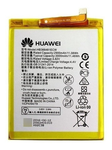 Bateria Huawei P9-lite/p9 Plus/p10 Lite/p20 Lite Hb366481ecw