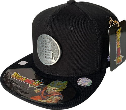 Gorra Dragon Ball Super Con Placa De Metal Kanji Tortuga 01