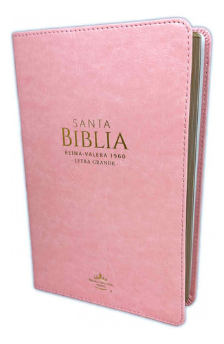 Biblia Rvr1960 Manual Letra Grande Rosa, De Reina Valera 1960. Editorial Abba, Tapa Blanda En Español