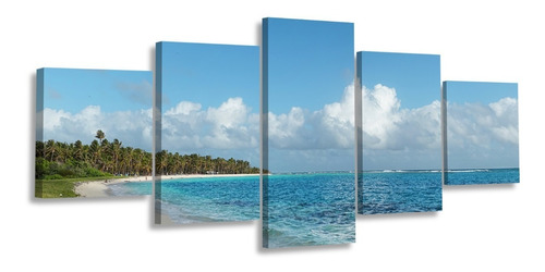 Cuadro Playa Cayo Sombrero Morrocoy Multipanel Foto Canvas