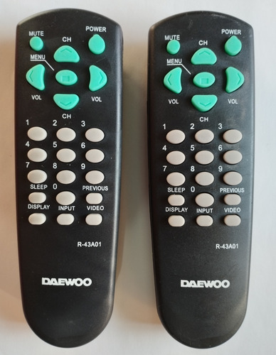 Control Remoto Tv Daewoo Modelo R-43a01  