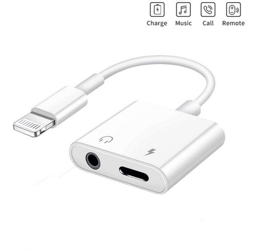 Adaptador Compatible iPhone Lightning 3.5mm Aux Headphone