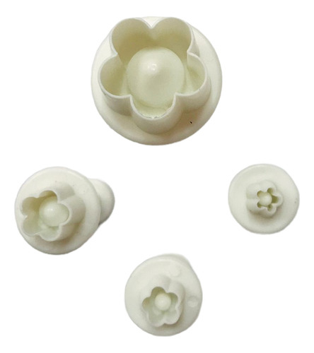 Set Cortante Flor De Ciruelo 5 Petalos X4 Porcelana Fontant
