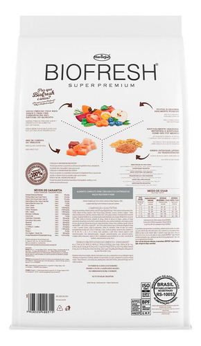 Ração Biofresh Cães Castrados Raças Pequenas E Minis 3 Kg