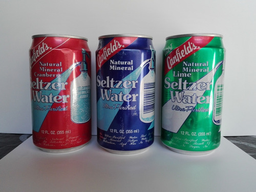 Latas Antiguas Canfield`s Seltzer Water Eeuu Año 1991