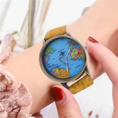 Moda Retro Cintur n Reloj De Cuarzo Avi n De Segunda Mano Ma
