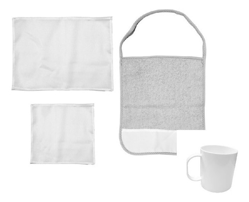 Set De Jardin Taza Servilleta Individual Tohalla Blanco