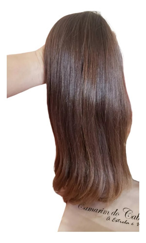 Cabelo Do Sul Humano Loiro Escuro Natural 50cm 50g Liso